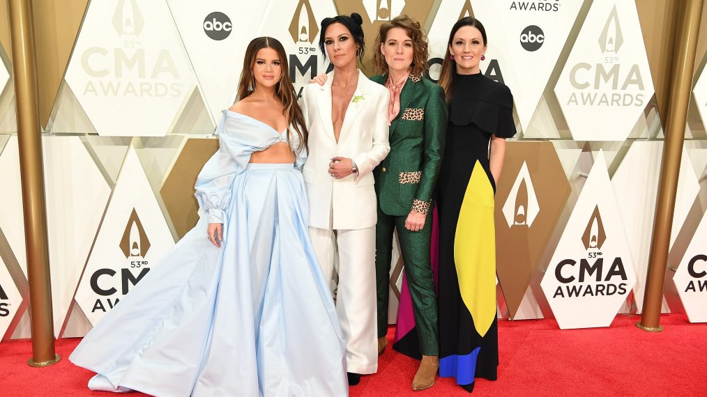 Maren Morris, Amanda Shires, Brandi Carlile, and Natalie Hemby at the The 53rd Annual CMA Awards