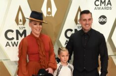P!nk with her husband Carey Hart and son Jameson and daughter Willow at the CMA Awards