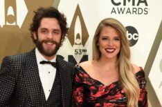 Thomas Rhett and his wife Lauren Akins with daughters Willa and Ada at the CMA Awards