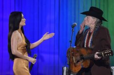Kacey Musgraves and Willie Nelson at the the 53rd annual CMA Awards