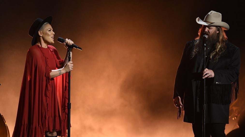 Pink and Chris Stapleton at the 53rd Annual CMA Awards