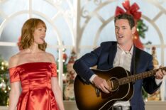 Alicia Witt and Brendan Hines in Our Christmas Love Song