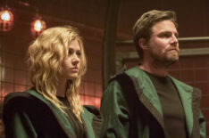 Arrow - 'Prochnost' - Katherine McNamara as Mia and Stephen Amell as Oliver Queen/Green Arrow
