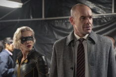 Arrow - Katie Cassidy as Laurel Lance/Black Siren and Paul Blackthorne as Quentin Lance
