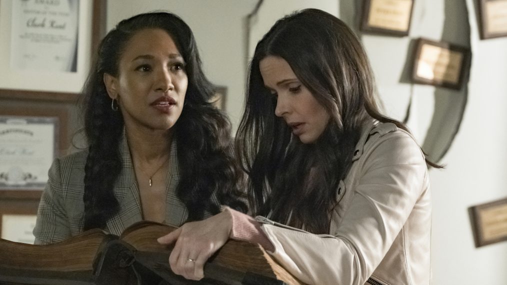 Crisis on Infinite Earths: Part Two - Candice Patton as Iris West-Allen and Bitsie Tulloch as Lois Lane