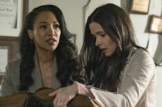Crisis on Infinite Earths: Part Two - Candice Patton as Iris West-Allen and Bitsie Tulloch as Lois Lane