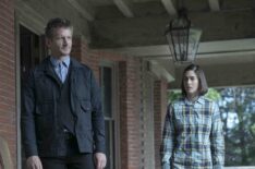 Ace (Paul Sparks) and Annie (Lizzy Caplan) in Castle Rock - 'The Word'