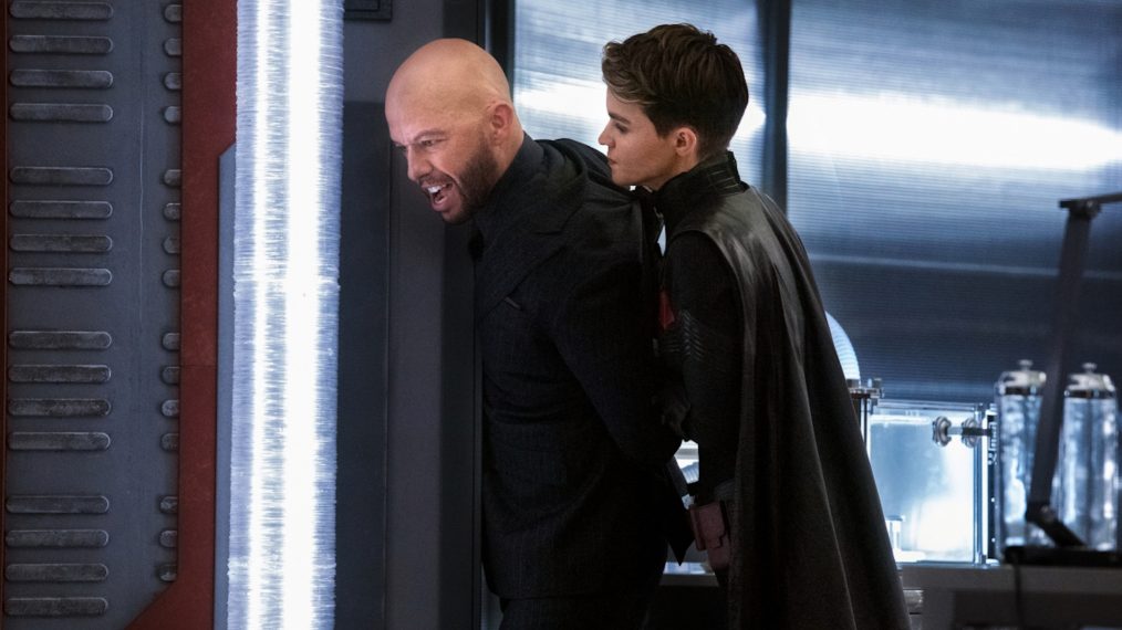 Jon Cryer as Lex Luthor and Ruby Rose as Kate Kane/Batwoman in The Flash - 'Crisis on Infinite Earths: Part Three'