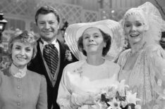 As The World Turns - Rosemary Prinz (as Penny Hughes), Don Hastings (as Bob Hughes), Helen Wagner (as Nancy Hughes), and Kathryn Hays (as Kim Hughes)