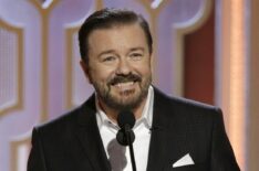 Ricky Gervais hosting the NBC's 73rd Annual Golden Globe Awards