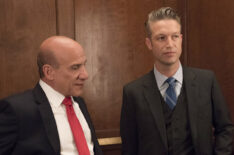 Law & Order: Special Victims Unit - Season 21 - Episode: Can't Be Held Accountable - Paul Ben-Victor as Counselor Peter Abrams, Peter Scanavino as Detective Sonny Carisi