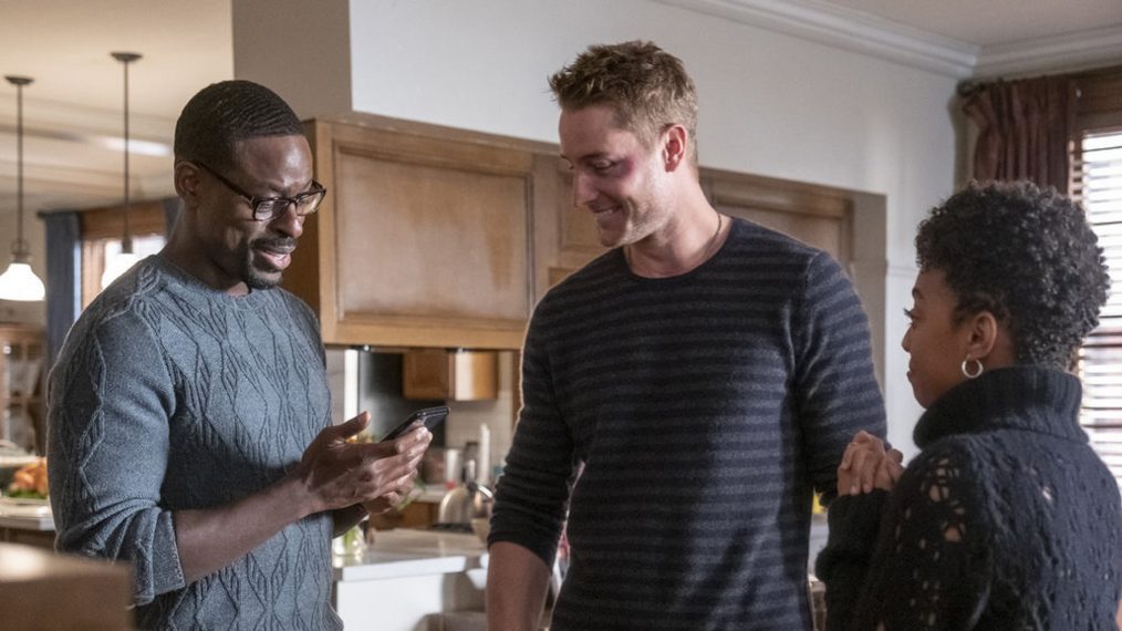 Sterling K. Brown as Randall, Justin Hartley as Kevin, Eric Baker as Tess in This Is Us - Season 4, 'So Long, Marianne'
