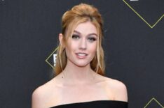 Katherine McNamara arrives to the red carpet during the 2019 E! People's Choice Awards