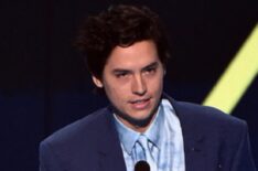 Cole Sprouse accepts The Drama Movie Star of 2019 award for 'Five Feet Apart' on stage at the 2019 E! People's Choice Awards