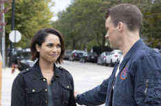 Monica Raymund as Gabriela Dawson, Jesse Spencer as Matthew Casey in Chicago Fire- Season 8
