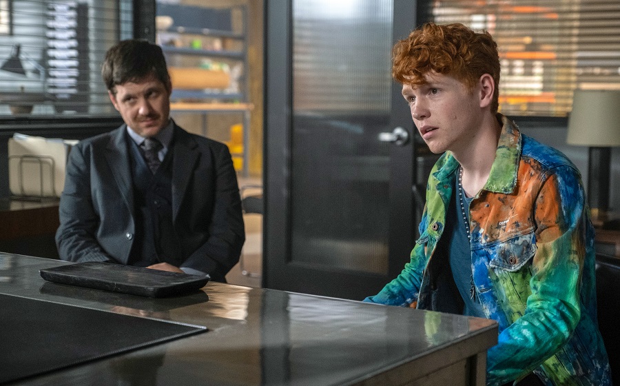 Michael Esper as Adam Rain and Clay Hollander as Jonathan Walker Hansen in Ray Donovan