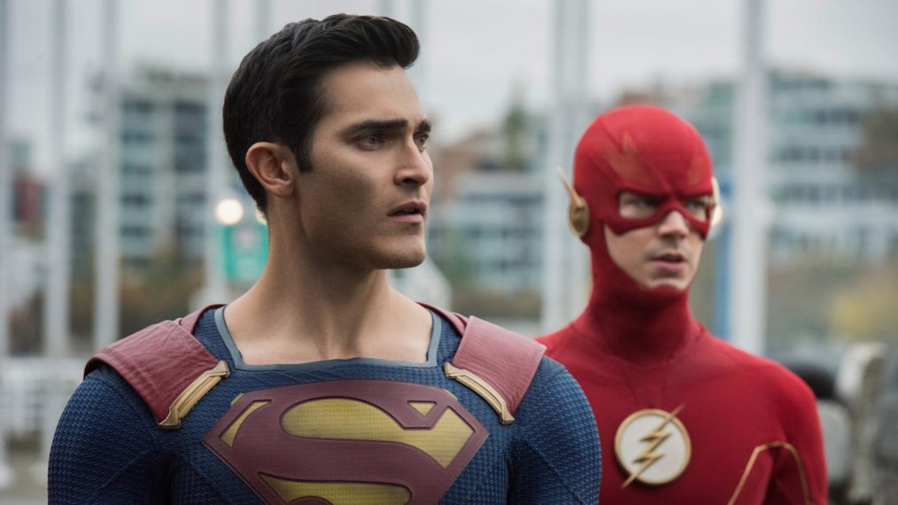 Crisis on Infinite Earths: Part One - Tyler Hoechlin as Clark Kent/Superman and Grant Gustin as The Flash