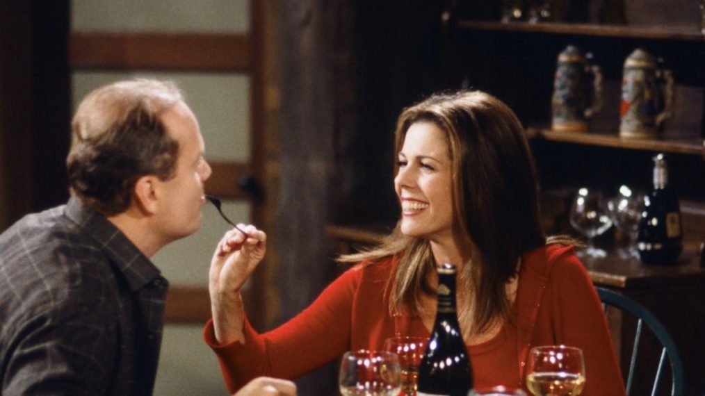 Rita Wilson feeding Kelsey Grammer in Frasier