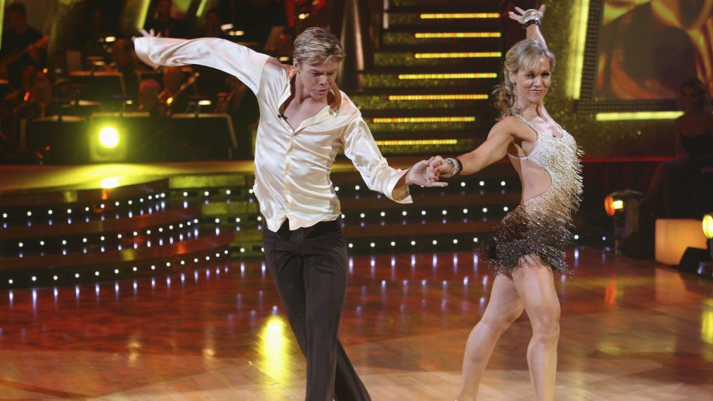 Derek Hough and Jennie Garth on Dancing With The Stars