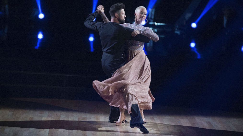 Maksim Chmerkovskiy and Amber Rose on Dancing With The Stars