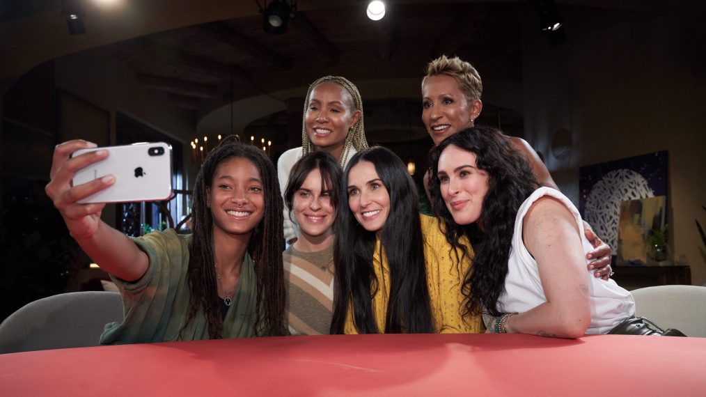 Facebook Red Table Talk, Jada Pinkett Smith, Willow Smith, Gammy, Demi Moore, Rumer Willis, Tallulah Wiilis, Photographed by Michael Becker