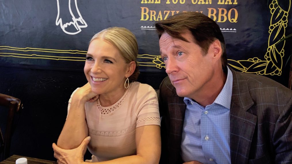 Melissa Reeves (Jennifer Horton) and Matthew Ashford (Jack Deveraux) of Days of Our Lives