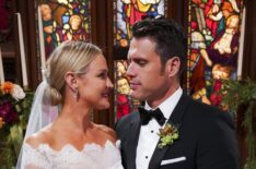 Sharon (Sharon Case) and Nick (Joshua Morrow) get married for third time - Young and the Restless