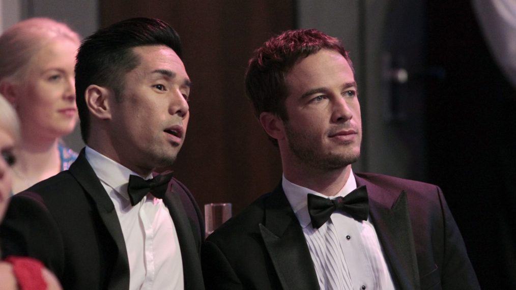 Parry Shen and Ryan Carnes in General Hospital