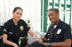 The Rookie - Alyssa Diaz and Titus Makin Jr.