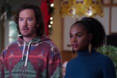 Mark-Paul Gosselaar and Tika Sumpter in Mixed-ish