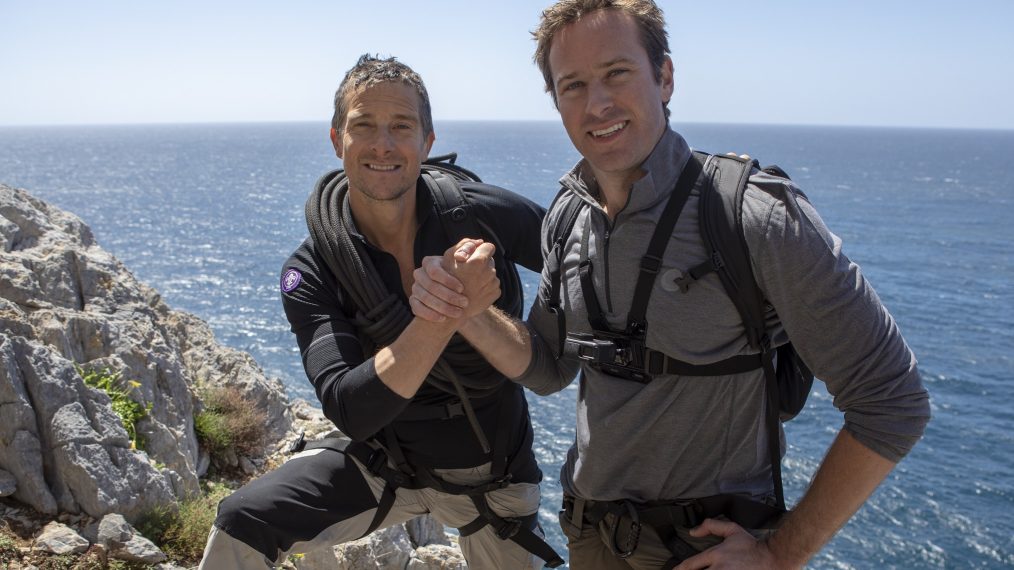 Armie Hammer and Bear Grylls in Running Wild With Bear Grylls