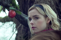 Kiernan Shipka - Chilling Adventures of Sabrina - apple on tree
