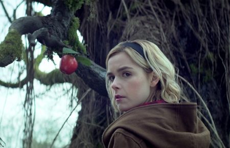 Kiernan Shipka - Chilling Adventures of Sabrina - apple on tree