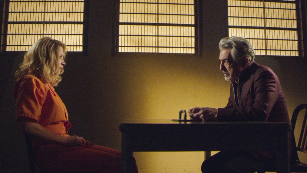 Sharon Lawrence as Roberta Lynch and Joe Mantegna as David Rossi in Criminal Minds - 'Awakenings'