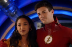 The Flash & The Furious - Candice Patton as Iris West - Allen and Grant Gustin as Barry Allen/The Flash