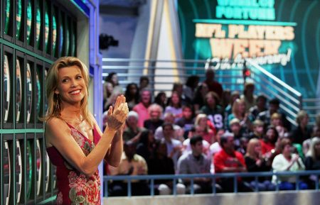 Vanna White - NFL Players Compete On Wheel Of Fortune