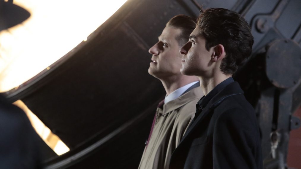 Ben McKenzie and David Mazouz in the 'A Dark Knight: No Man’s Land' season finale episode of Gotham