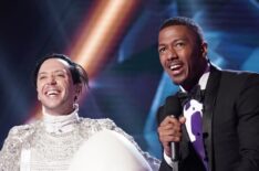Johnny Weir and Nick Cannon in The Masked Singer - Egg