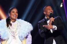 Laila Ali and Nick Cannon in The Masked Singer - Panda
