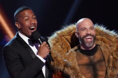 Nick Cannon and Chris Daughtry on The Masked Singer - Rottweiler