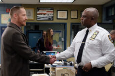 Marc Evan Jackson as Kevin Cozner, Andre Braugher as Ray Holt in Brooklyn Nine-Nine - Season 6