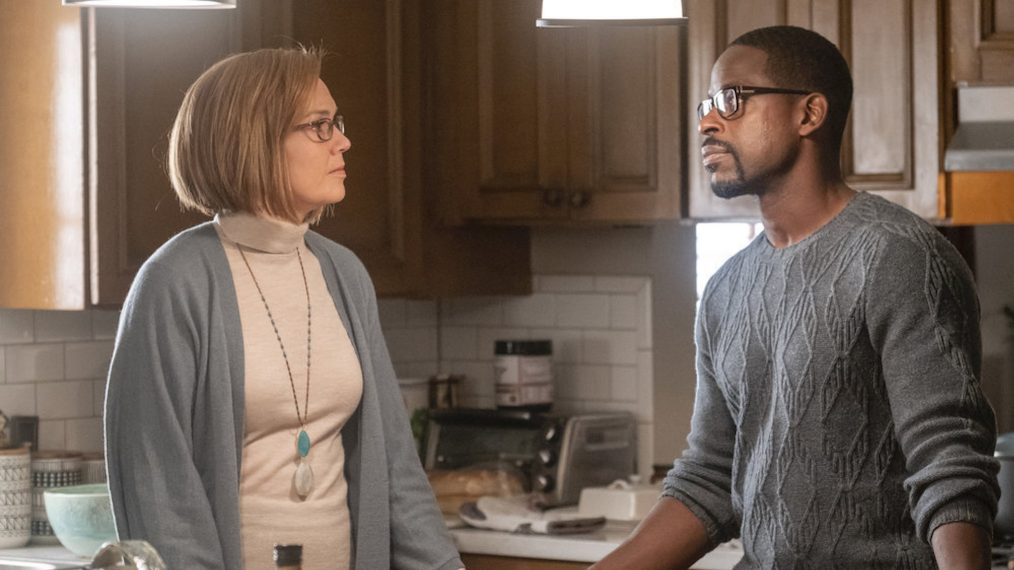Mandy Moore as Rebecca, Sterling K. Brown as Randall in This Is Us - Season 4