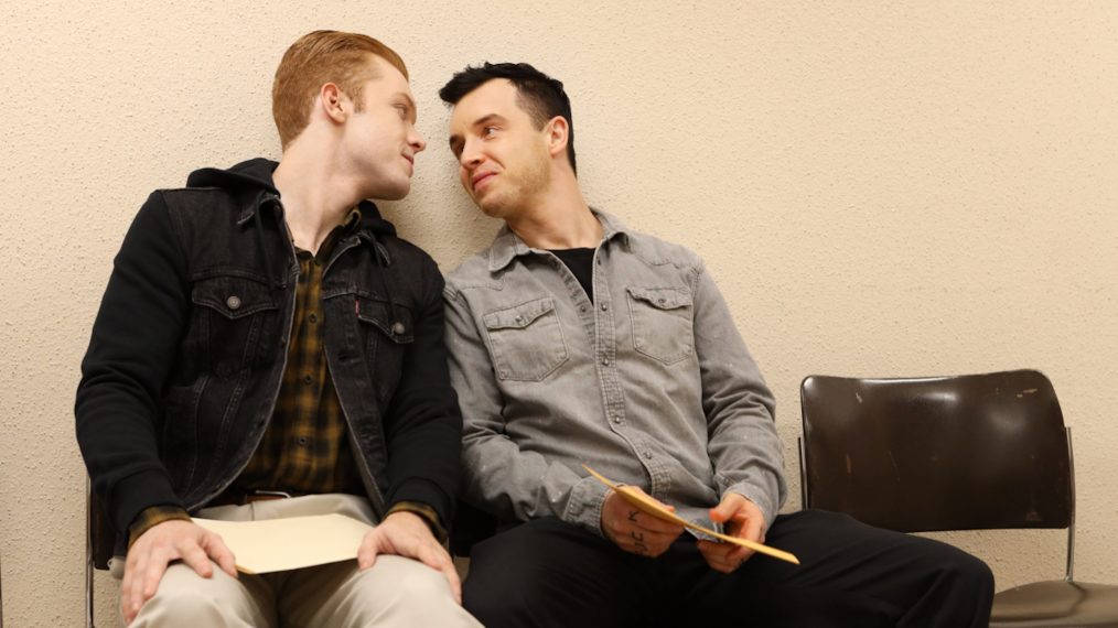 Cameron Monaghan as Ian Gallagher and Noel Fisher as Mickey Milkovich in Shameless - 'Debbie Might Be a Prostitute'