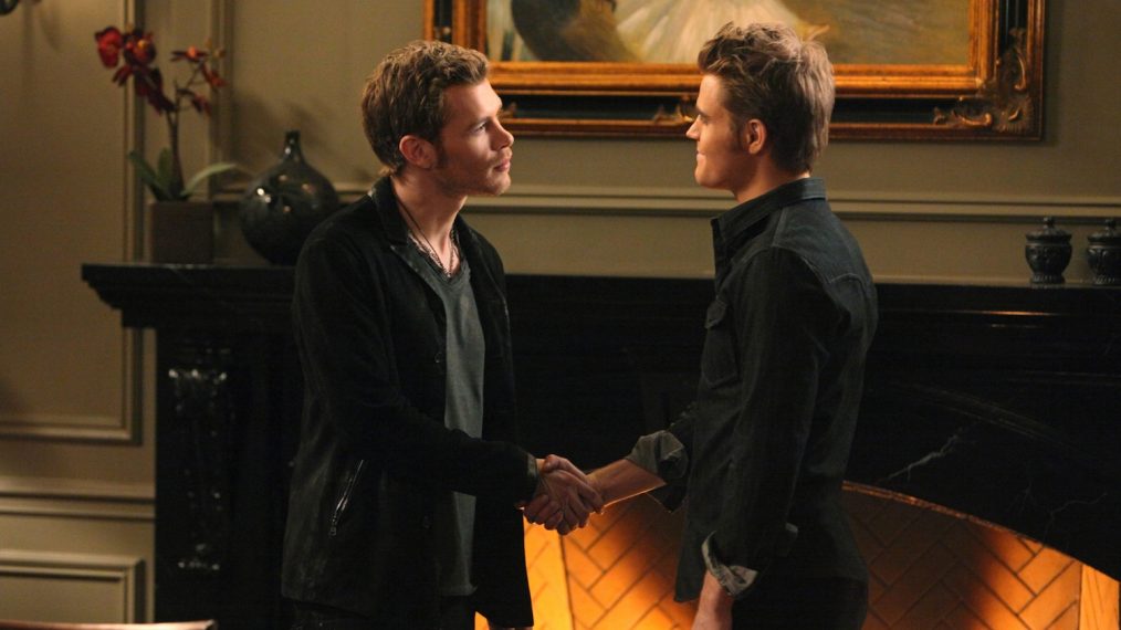 Joseph Morgan as Klaus and Paul Wesley as Stefan in The Vampire Diaries - 'Bringing Out the Dead'