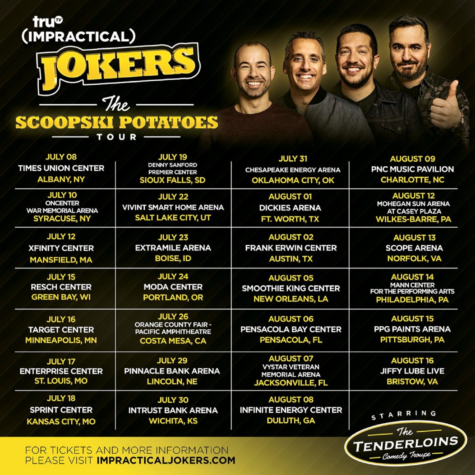 impractical jokers tour bogo