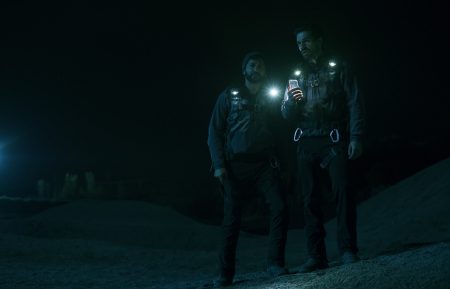 Steven Strait and Cas Anvar in The Expanse - Season 4