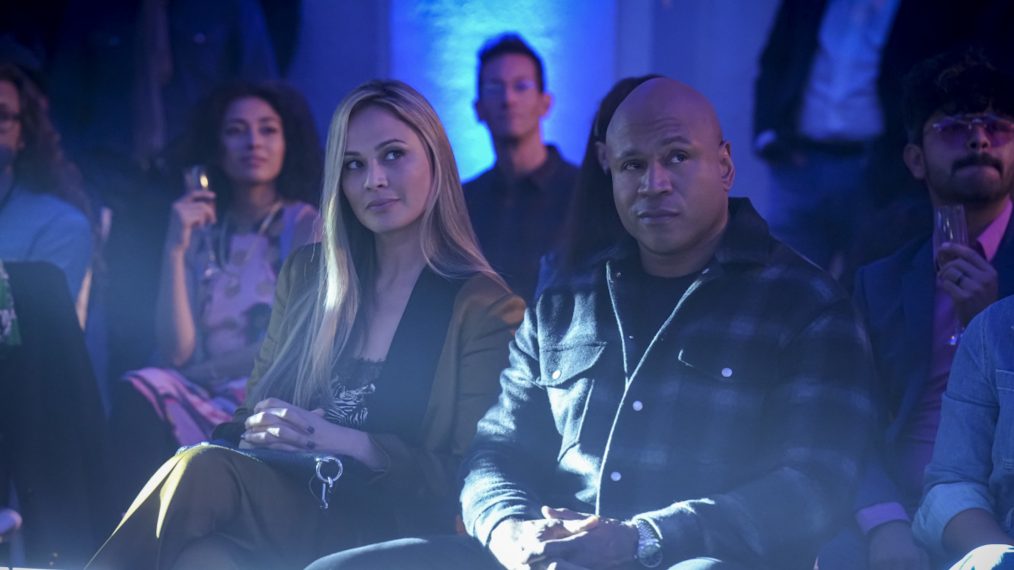 Moon Bloodgood as Katherine Casillas and LL Cool J as Special Agent Sam Hanna in NCIS: Los Angeles - 'High Society'