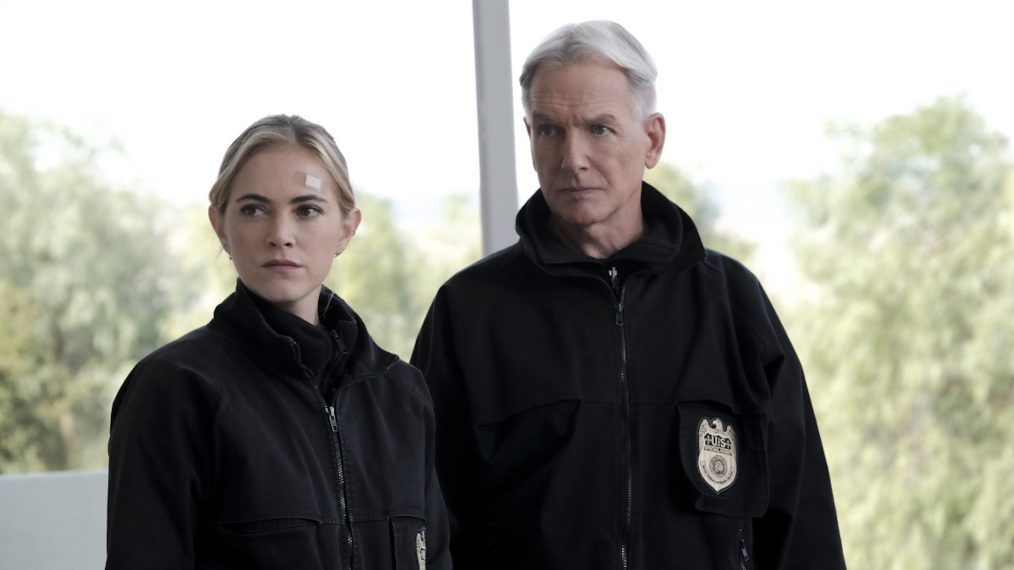 NCIS - On Fire - Emily Wickersham as NCIS Special Agent Eleanor Bishop and Mark Harmon as NCIS Special Agent Leroy Jethro Gibbs