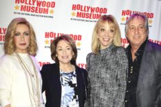Donna Mills, Donna Pescow, Teresa Ganzel, and Billy Van Zandt at the Hollywood Museum's celebration for the 40th anniversary of Knots Landing