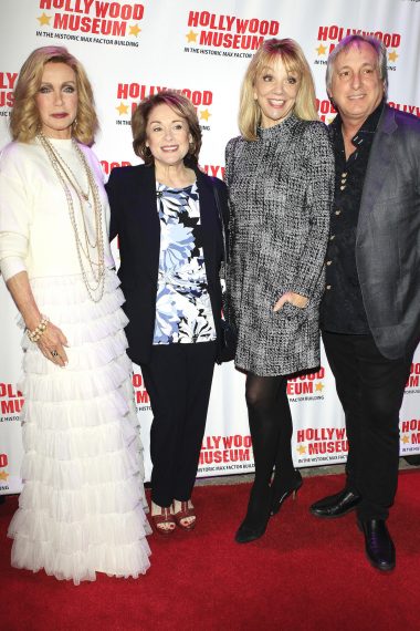 Donna Mills, Donna Pescow, Teresa Ganzel, and Billy Van Zandt at the Hollywood Museum's celebration for the 40th anniversary of Knots Landing